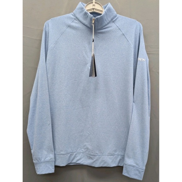 Holderness & Bourne The Westland 1/4 Zip‎ Pullover Mens Small Heather Blue